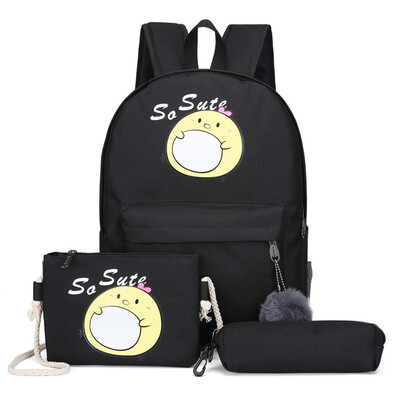 

Tailored Fashion Simple Style Multi-Function Waterproof Oxford Hair Ball Three-Piece Bag