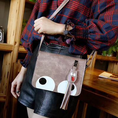 

Tailored Women Pendant Leather Crossbody Bag Handbag Coin Bag Phone Bag Black