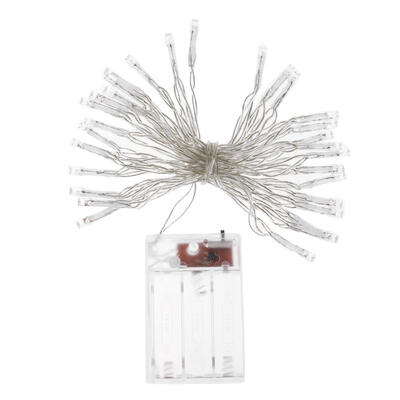 

30LED 3m String Fairy Night Light Cable Lamp Battery Power Party Garden