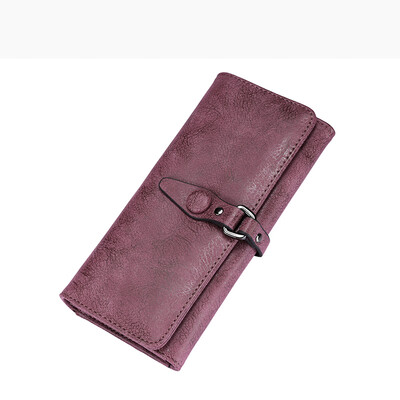 

REALER brand women wallet foldable design artificial leather wallet coin purse multi card holder female long purse for iphone