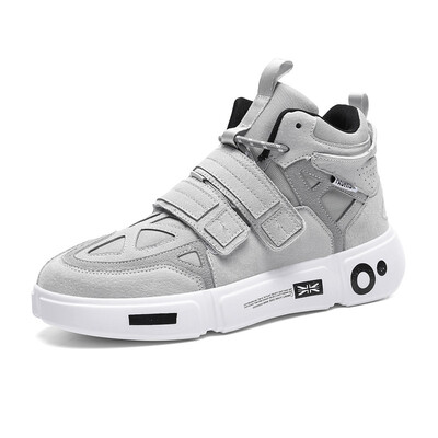

Fashion wild pig leather shoes casual tide shoes Mens shoes high top shoes