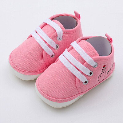 

Newborn Baby Girls&Boys Soft Shoes Soled Loving Letter Print Footwear Crib Shoes