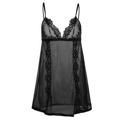 

Toponeto Fashion Women Lace Lingerie Clubwear Deep V-Neck Backless Nightdress Sleepwear