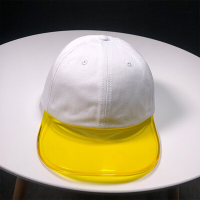 

Pepe Hat Female Joker Chao transparent brim baseball cap Korean version of street outdoor sun visor Cap in summer