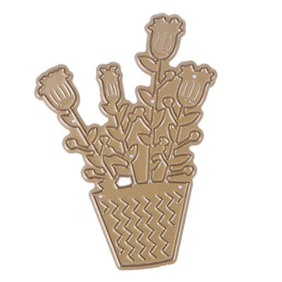 

Potted Plant Cutting Dies DIY Children Puzzle Embossed Carbon Steel Mold