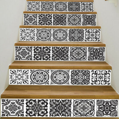 

Wall Stickers DIY Decor Home Waterproof Brick Stair Stickers Removable Durable