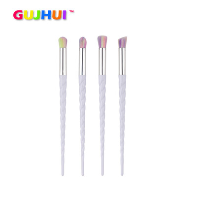 

〖Follure〗4Pcs Colorful Cosmetic Eyebrow Eyeshadow Brush Makeup Brush Sets Kits Tools