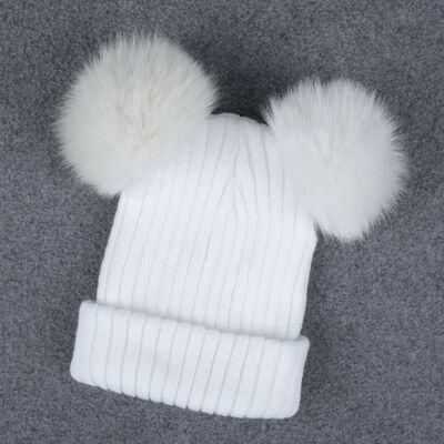

Braided Crochet Wool Knit Beanie Beret Ski Ball Cap Baggy Womens Winter Warm Hat