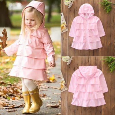 

Cute Kids Child Baby Girl Clothing Jacket Coat Long Sleeve Pink Tops Outerwear