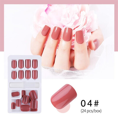 

Toponeto Finished Nail Patches 24Pcs Boxed Removable Repeated Use Of fake Nail Patches