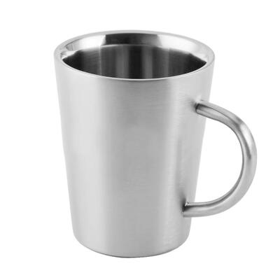 

Double Layer Coffee Cup Stainless Steel Anti Scald Coffee Bottle Milk Mug