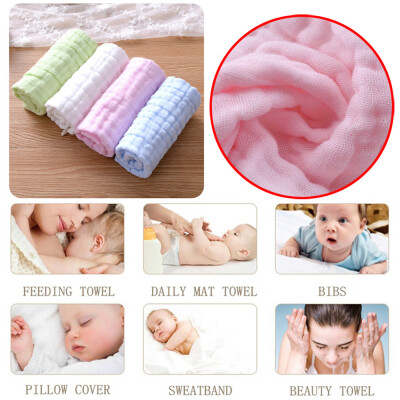 

〖Follure〗4Pc Baby Natural Cotton Baby Wipes Soft Newborn Baby Face Towel Washcloth Shower