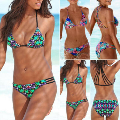 

Sexy Women Swimsuit Push-up Bandage Bra Bikini Suit Beachwear Swimming Swimwear