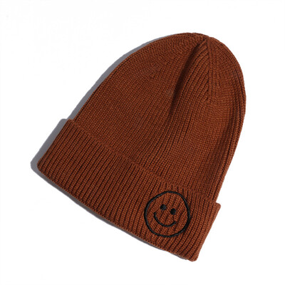 

Cap children smiling face lovely lady knitting hat autumn&winter Korean version 100 new woolen cap Korean ear protection cap
