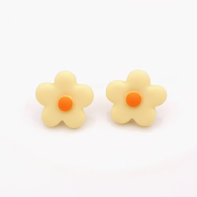 

EK680 2019 New Design Small Flower Stud Earrings Fashion Jewelry Summer Style Party Candy Color Sweet Daisy Earring for Woman
