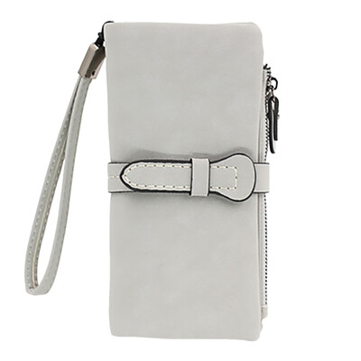 

Tailored Womens 2019 New Matte Zipper Long Wallet Multi-Function Mobile Phone Bag