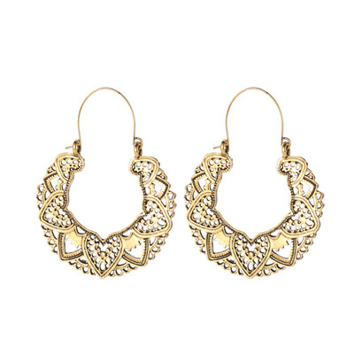 

1Pairs Fashion Women Vintage Geometric Openwork Totem Earrings Jewelry