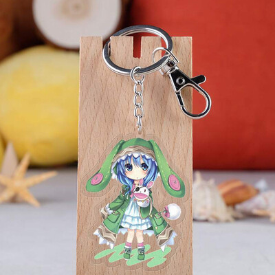 

Anime Date A Live Yoshino Acrylic keychain Yatogami Tohka Tokisaki Kurumi cute fun Llavero bag pendant