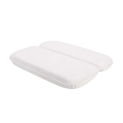

Spa Bathtub Pillow Powerful Suction Cups Soft 2-Panel Design Shoulder Neck Support Non-slip Bath Tub Cushion