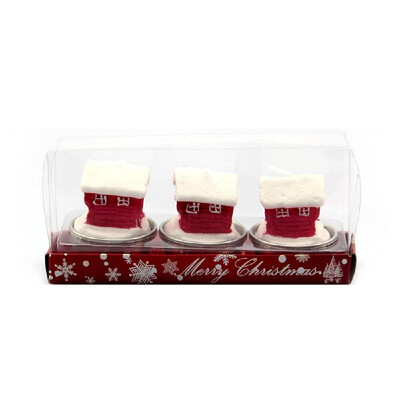 

Christmas supplies hotel restaurant scene layout Christmas decorations Christmas candles will not fall out Pinecone 3 packs