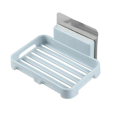 

Bathroom Shower Soap Box Drain Storage Rack Strong Traceless Soap Holder