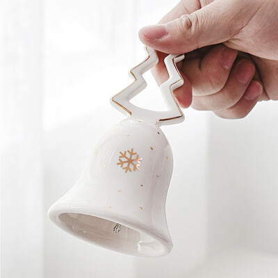

Gobestart Tree Shaped Hand-held Ceramic Bells Ring Decorations for Home Decoration