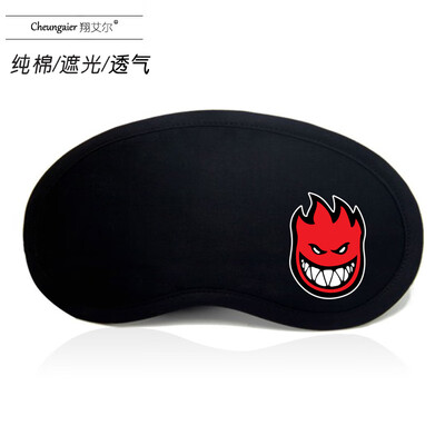 

Fashion creative sleep shade eye mask ice bag eye protection breathable cute cartoon student nap black cotton men&women