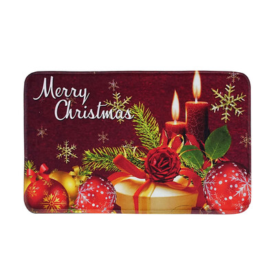 

Siaonvr Cartoon Christmas Carpet Anti-slip Mat Door Mat Household Bathroom Mat