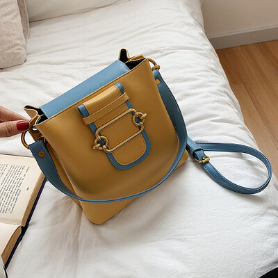 

Ins summer leisure bag fashion small fresh impingement bucket bag new 2019 fashion single shoulder slant womens bag