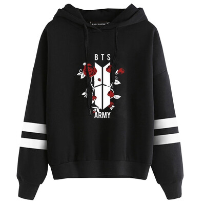 

Womens Hoodie Striped Long Sleeve Sweatshirt Top Fans Tops