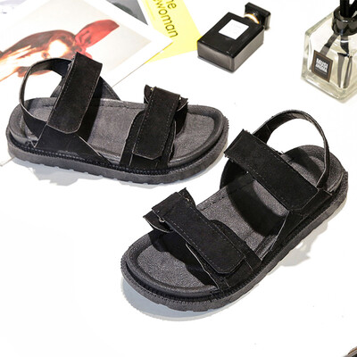 

Sandals Female Student Summer Female Shoes Harajuku Wind Flat Bottom Korean Version Baitao Thick Bottom Muffin Female Shoes Tide