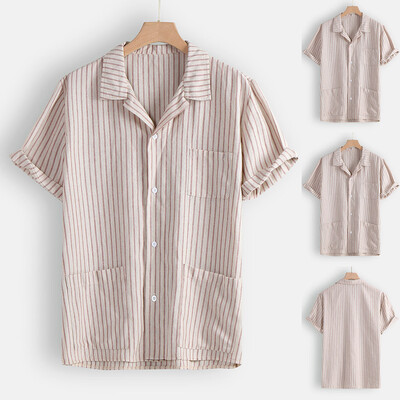 

Toponeto Fashion Mens Autumn Winter Button Casual Linen&Cotton Long Sleeve Top Blouse