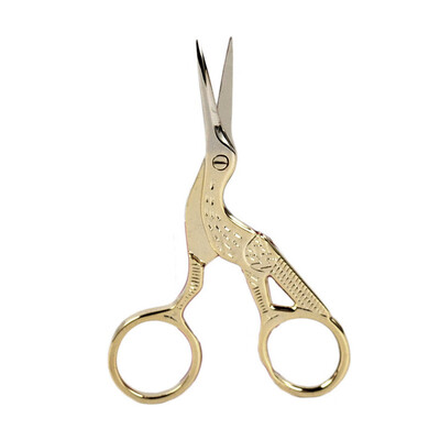

Siaonvr Gold Stork Embroidery Sewing Shears Cross Stitch Scissors Cutter