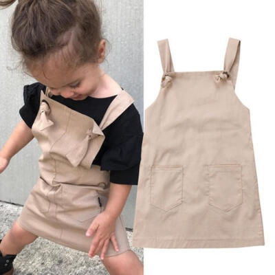

Summer Fashion Girls Pockets Skirts Khaki
