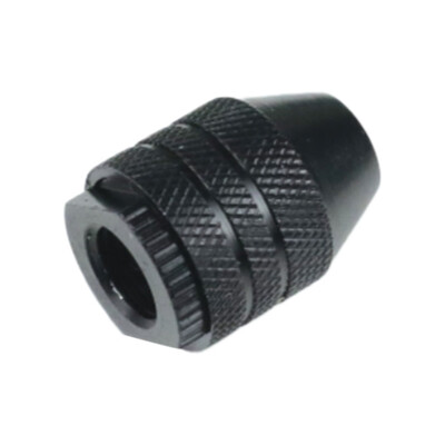 

〖Follure〗Keyless Aluminum Alloy Black Mini 3-Jaw Drill Chuck Screwdriver Adapter