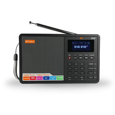 

GTMEDIA D1 Portable Digital DAB FM Radio RDS DRC Receiver Bluetooth Speaker Stereo with 18" LCD Display Support AUX-IN TF 35mm