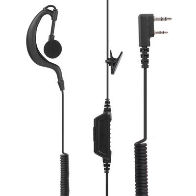 

2Pin K Head Flexible Spring Wire Earpiece wPTT for Kenwood Walkie Talkie