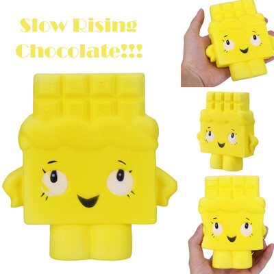 

YIWULA1PC Chocolate Toast Slow Rising Collection Squeeze Stress Reliever Toy