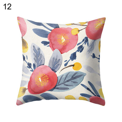 

Spring Flower Leaf Pillow Case Cushion Cover Sofa Bed Car Cafe Office Decoration