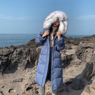 

Roseonmyhand Women Winter Warm Coat Hooded Thick Warm Loose Jacket Long Overcoat