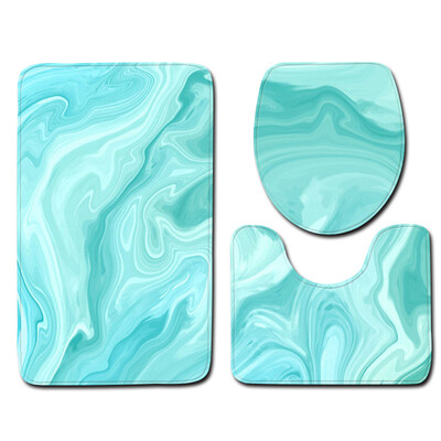 

Gobestart 3pcs Non-Slip Bath Mat Bathroom Kitchen Carpet Doormats Decor