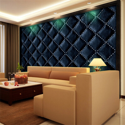 

Gobestart 3D Vintage Leather textured wallpaper PVC Mural Realistic Look Waterproof