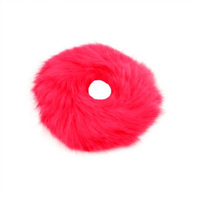

〖Follure〗1PX Rabbit Fur Hair Band Elastic Hair Bobble Pony Tail Holder