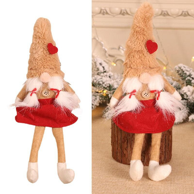 

Christmas Decoration Doll Couple Forest Man Sitting Pose Doll Christmas Tree Party Decoration