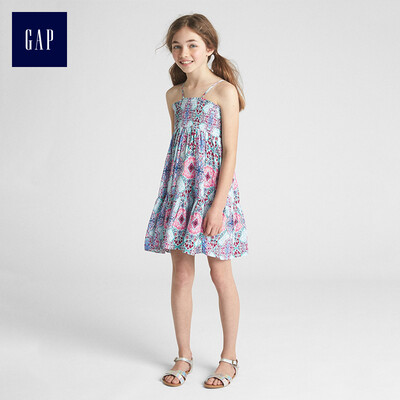 

GAP flagship store girls flower pattern pleated strap dress 306907 color