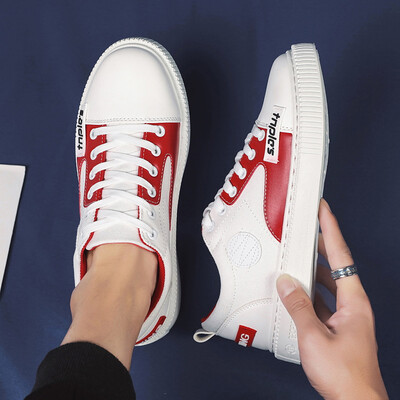 

New Spring Mens Shoes Tide Shoes Leisure Shoes Korean Edition Hand-painted Canvas Shoes Small Whiteboard Shoes