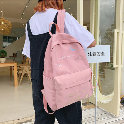 

Ins womens Korean high school small&fresh junior high school high-capacity college students double-shoulder bag