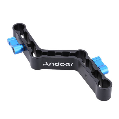 

Andoer Adjustable Levers Z-Shaped Offset Raiser Clamp Mount Bracket for 15mm Rods on DSLR Shoulder Rig