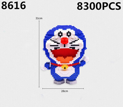 

Doraemon Cartoon Model Building Blocks Bricks Kids DIY Birthday Christmas Gifts Toys Diamond Doll Pressure Release