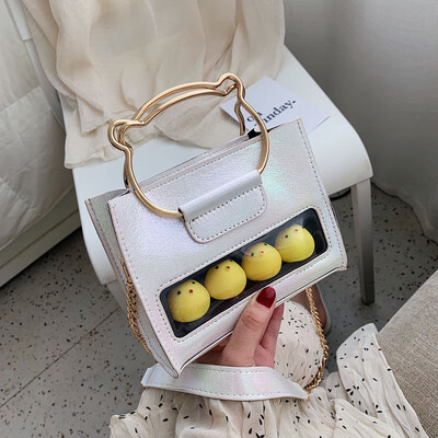 

Cute small bag female bag new 2019 cartoon handbag female bag chic chain Messenger bag female shoulder bag